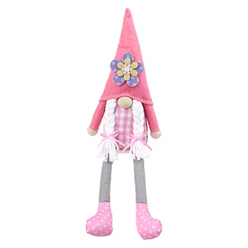 YIZITU Frühlingsblume Beine Schwedische Nordische Tomte Plüsch Für Doll Home Decor Ornamente Baumdekoration von YIZITU
