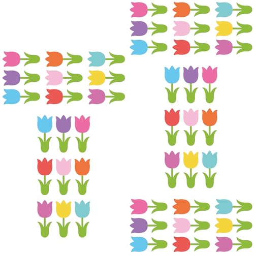 YIZITU Frühlingsformpapierpapierausschnitte Bulk Pack 45pcs Kreative Handgefertigte Aktivität Für Familienbindende Tulpen Form Designs YIZITU Frühlingsformpapierpapierausschnitte Bulk Pack 45pcs Kreative Handgefertigte Aktivität Für Familienbindende Tulpen Form Designs von YIZITU
