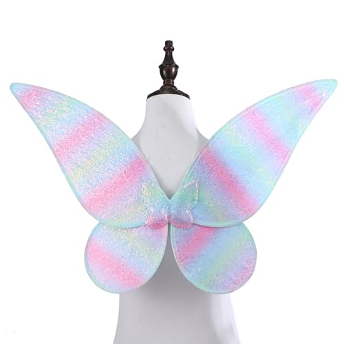 YIZITU Funkeln Engel Flügel Große Fairys Schmetterling Halloween Prinzessin Dressing Kostüme Für Frauen Mädchen Geschenke Flügel Kostüm YIZITU Funkeln Engel Flügel Große Fairys Schmetterling Halloween Prinzessin Dressing Kostüme Für Frauen Mädchen Geschenke Flügel Kostüm von YIZITU