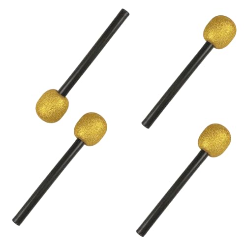 YIZITU Glitzernde Mikrofon-Requisiten für Gastgeber und Party-Dekorationen, schöne Familienfeiern, Dekorationen, falsches Mikrofon-Spielzeug, 4 Stück YIZITU Glitzernde Mikrofon-Requisiten für Gastgeber und Party-Dekorationen, schöne Familienfeiern, Dekorationen, falsches Mikrofon-Spielzeug, 4 Stück von YIZITU