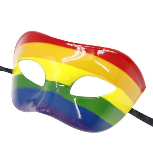 YIZITU Halbgesichts-Maskerade, Regenbogen-Maskerade, Abend, Bälle, Karneval, Halloween, Party, Karneval YIZITU Halbgesichts-Maskerade, Regenbogen-Maskerade, Abend, Bälle, Karneval, Halloween, Party, Karneval von YIZITU