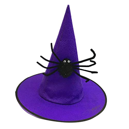 YIZITU Halloween Hexe Zauberer Hut Party Kostüm Kopfbedeckung Teufel Cosplay Requisiten Dekoration Zubehör für Erwachsene Kinder YIZITU Halloween Hexe Zauberer Hut Party Kostüm Kopfbedeckung Teufel Cosplay Requisiten Dekoration Zubehör für Erwachsene Kinder von YIZITU