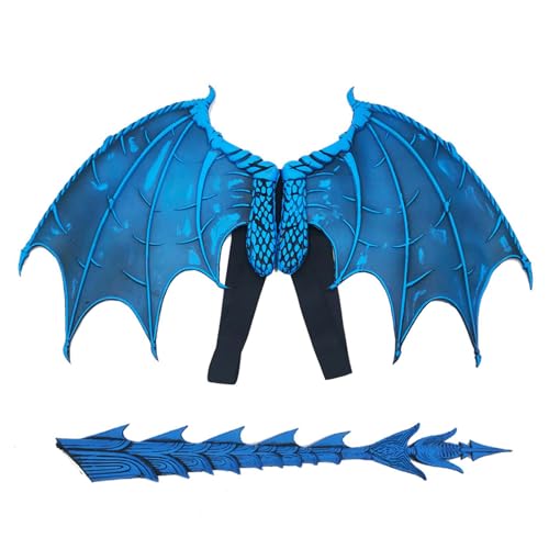 YIZITU Halloween-Kostüm, Rollenspiel-Kostüm, Drachenflügel-Requisite, Kinder, Halloween, Drachenflügel, Cosplay, Kostüm, Foto-Requisiten, verstellbar für verschiedene Körperformen von YIZITU