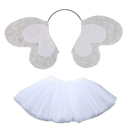 YIZITU Halloween-Kostüm für Hunde, Affe, Hase, Elefant, Kostüm, Cosplay, Haarband, Rock für Kinder, Geburtstag, Halloween von YIZITU