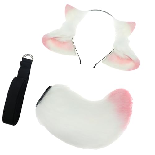 YIZITU Halloween-Schaf-Kostüm-Set mit Schafohren, Stirnband, Schafschwanz für Kinder und Erwachsene, Weihnachten, Cosplay, Schaf, Rollenspiel-Outfit YIZITU Halloween-Schaf-Kostüm-Set mit Schafohren, Stirnband, Schafschwanz für Kinder und Erwachsene, Weihnachten, Cosplay, Schaf, Rollenspiel-Outfit von YIZITU