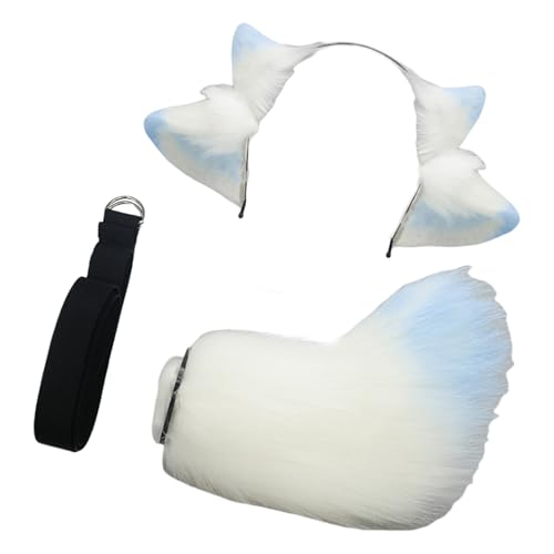 YIZITU Halloween-Schaf-Kostüm-Set mit Schafohren, Stirnband, Schafschwanz für Kinder und Erwachsene, Weihnachten, Cosplay, Schaf, Rollenspiel-Outfit YIZITU Halloween-Schaf-Kostüm-Set mit Schafohren, Stirnband, Schafschwanz für Kinder und Erwachsene, Weihnachten, Cosplay, Schaf, Rollenspiel-Outfit von YIZITU