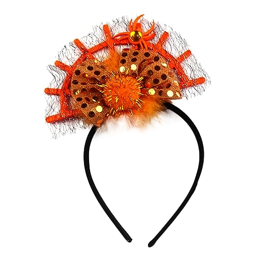 YIZITU Halloween Spinnennetz Stirnband Kinder Dress Up Kopfbedeckung Haarschmuck für Kinder Kostüm Supplies Requisiten Mädchen YIZITU Halloween Spinnennetz Stirnband Kinder Dress Up Kopfbedeckung Haarschmuck für Kinder Kostüm Supplies Requisiten Mädchen von YIZITU