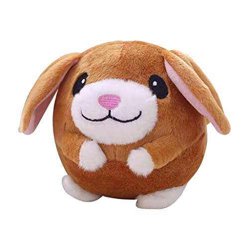 YIZITU Haustier Springender Sprungball Cartoon Schwein Hund Für Puppenspielzeug USB Elektrische Plüsch Schlagen Sing Niedliches Spielzeug Für Kinder Kinder Katze Plüsch von YIZITU