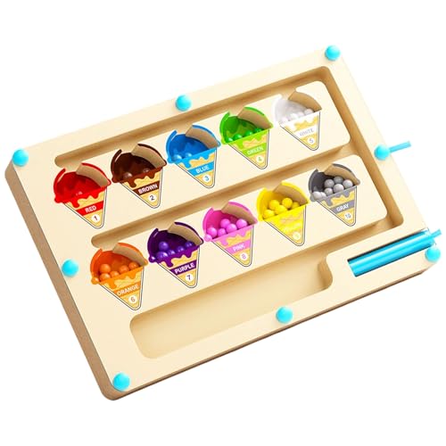 YIZITU Holzmagnetnummer Mazes Lernspiel Für Kinder Von 3+ Bildungsspielzeugverfolgung Zahlen Mazes Counting Board Tracing Nummer Counting Board YIZITU Holzmagnetnummer Mazes Lernspiel Für Kinder Von 3+ Bildungsspielzeugverfolgung Zahlen Mazes Counting Board Tracing Nummer Counting Board von YIZITU