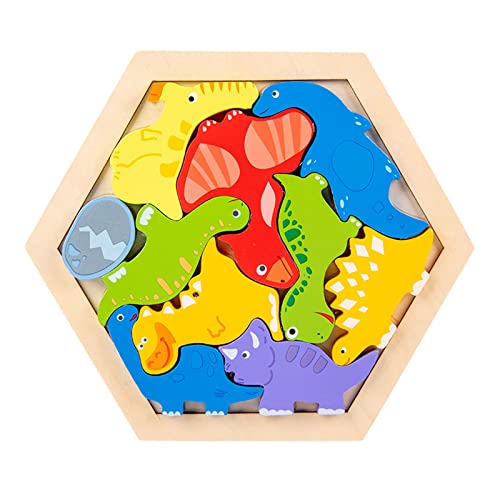 YIZITU Holzpuzzle Balance Block Cartoon Puzzle Für Baby Lernform Passt Zu Entwicklungslernspielzeug Kleinkindgeschenk von YIZITU