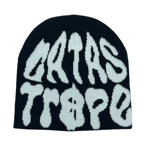 YIZITU Hut Slouchy Hip Hop Warm Halloween Zubehör Slouchy High School Teens Schädel für Herren von YIZITU