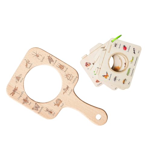 YIZITU Kids Nature Beobachtungsset Mit Hölzernem Bilderbuch Und Lupe Für Outdoor Exploration Holz Naturforschungsbuch Set YIZITU Kids Nature Beobachtungsset Mit Hölzernem Bilderbuch Und Lupe Für Outdoor Exploration Holz Naturforschungsbuch Set von YIZITU