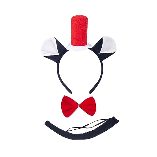 YIZITU Kinder-Kostüm-Set mit schwarzen Ohren, Stirnband, Handschuhe, Tutu, Schwanz, Fliege für Halloween, Cosplay, Verkleidungen YIZITU Kinder-Kostüm-Set mit schwarzen Ohren, Stirnband, Handschuhe, Tutu, Schwanz, Fliege für Halloween, Cosplay, Verkleidungen von YIZITU