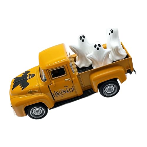 YIZITU Klassischer Miniatur-LKW mit geisterhaften Figuren, Halloween-Dekorationen, Legierung, Fahrzeugmodell, Heimakzent, gestuftes Tablett, Ornament, LKW-Modell mit geisterhaften Figuren-Design YIZITU Klassischer Miniatur-LKW mit geisterhaften Figuren, Halloween-Dekorationen, Legierung, Fahrzeugmodell, Heimakzent, gestuftes Tablett, Ornament, LKW-Modell mit geisterhaften Figuren-Design von YIZITU