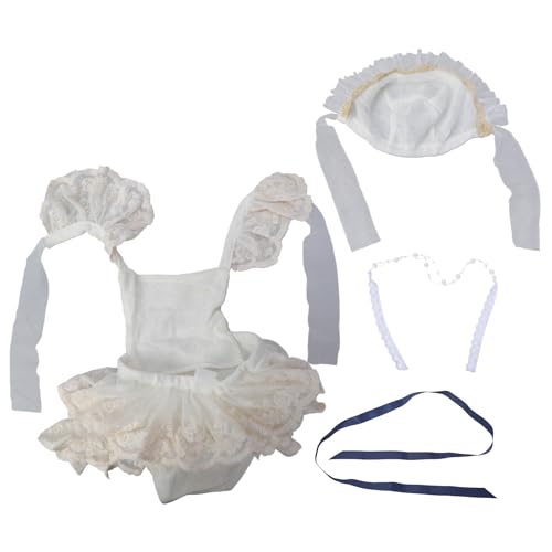 YIZITU Kleinkind Baby Girls Spitzenkleid Stirnbänder Urlaub Geburtstag Party Fotografie Festzug Kleid Requisiten Accessoires Neugeborene Baby Fotografie Requisiten Outfits Mädchen von YIZITU