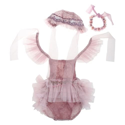 YIZITU Kleinkind Baby Girls Spitzenkleid Stirnbänder Urlaub Geburtstag Party Fotografie Festzug Kleid Requisiten Accessoires Neugeborene Baby Fotografie Requisiten Outfits Mädchen von YIZITU