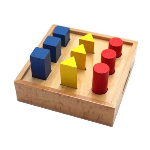 YIZITU Kreatives Holz Puzzle Steckblock Spielzeug Für Geometrische Form Der Formfärbung Für Kleinkinder Vorschulkinderholzpuzzle Vorschulkinder von YIZITU