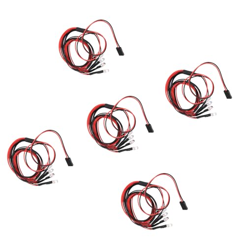 YIZITU LED-Scheinwerfer-Perlen mit Fernbedienung, 5 mm, 5 Stück, weiß, hell, für ferngesteuertes Auto, LED-Scheinwerfer, Upgrades YIZITU LED-Scheinwerfer-Perlen mit Fernbedienung, 5 mm, 5 Stück, weiß, hell, für ferngesteuertes Auto, LED-Scheinwerfer, Upgrades von YIZITU