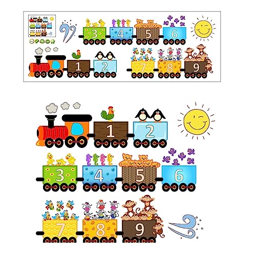 YIZITU Laptop Aufkleber Aufkleber Abziehbilder Cartoon Tierzug Bastelpapier Abnehmbar Für Wasserflasche Notebook Laptop Abziehbilder von YIZITU