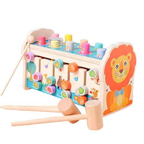 YIZITU Lernen Spielzeug Mehrfarbig Hämmern Spielzeug Für Feinmotorische Fähigkeiten Training Stimulation Hand Auge Koordination Für Baby 36m+ Poching Hämmern Und Pamingspielzeug Kleinkinder Holz YIZITU Lernen Spielzeug Mehrfarbig Hämmern Spielzeug Für Feinmotorische Fähigkeiten Training Stimulation Hand Auge Koordination Für Baby 36m+ Poching Hämmern Und Pamingspielzeug Kleinkinder Holz von YIZITU