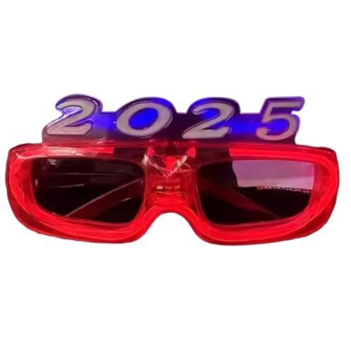 YIZITU Leuchtende Brille 2025, Partyzubehör, Weihnachten, Neujahr, LED-Brille, leuchtendes Spielzeug für Kinder und Erwachsene YIZITU Leuchtende Brille 2025, Partyzubehör, Weihnachten, Neujahr, LED-Brille, leuchtendes Spielzeug für Kinder und Erwachsene von YIZITU