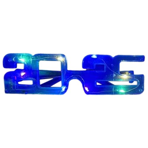 YIZITU Leuchtende Brille 2025, Partyzubehör, Weihnachten, Neujahr, LED-Brille, leuchtendes Spielzeug für Kinder und Erwachsene YIZITU Leuchtende Brille 2025, Partyzubehör, Weihnachten, Neujahr, LED-Brille, leuchtendes Spielzeug für Kinder und Erwachsene von YIZITU