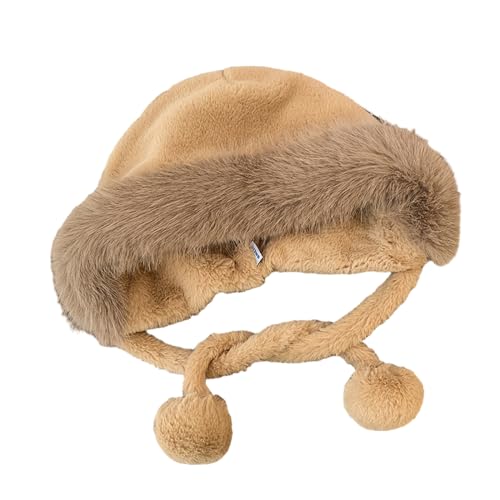 YIZITU Lustiger Plüsch-Hut, Winter, warm, pelziger Bär, Ohrenklappe, Cosplay, Party, Hut für Teenager, Erwachsene, Outdoor-Sport, Kopfbedeckung, Pullover für Damen YIZITU Lustiger Plüsch-Hut, Winter, warm, pelziger Bär, Ohrenklappe, Cosplay, Party, Hut für Teenager, Erwachsene, Outdoor-Sport, Kopfbedeckung, Pullover für Damen von YIZITU