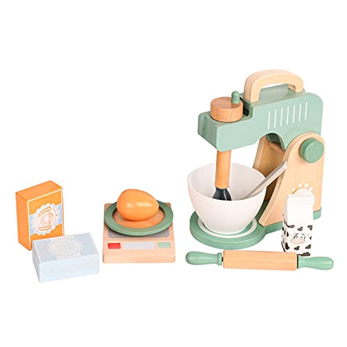 YIZITU Mädchen Tun Vor Spielen Küche Spielzeug Küchenware Holz Kochkochkochgeschirr Mixer Food Toy Set Cooking Rollenspiel Spiel Für Kinder Kochset Playset Für Ofen Zu von YIZITU