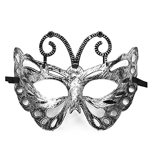 YIZITU Maskerade für Damen und Herren, Antik-Vintage-Halbgesichtsparty, Halloween-Kostüm, Zubehör, Antik für Männer, Frauen, Halloween, Halbgesichtsparty, Maskerade von YIZITU