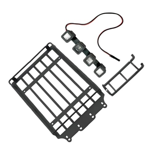 YIZITU Metallgepäckträger Gepäckregal Und Leiter Fernbedienung Autos Dekoration Für 1/18 Offroads Car Model Vehikel Teil Kits Modellteil Modell Teil YIZITU Metallgepäckträger Gepäckregal Und Leiter Fernbedienung Autos Dekoration Für 1/18 Offroads Car Model Vehikel Teil Kits Modellteil Modell Teil von YIZITU