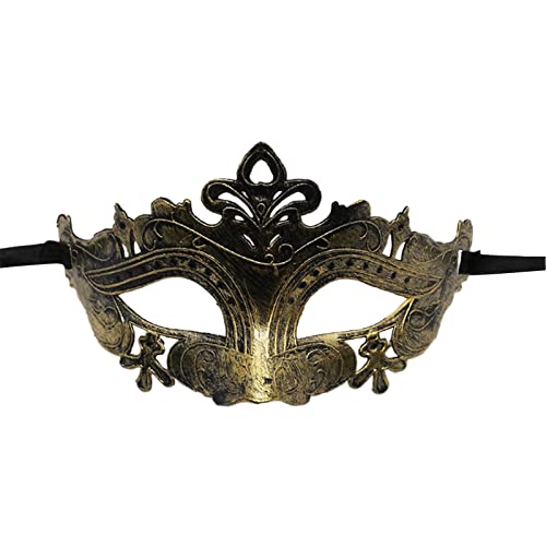 YIZITU Metallic Maskerade Half Face Vintage Eye Cosplay Kostüm Halloween Eye Death Dress Up Zubehör YIZITU Metallic Maskerade Half Face Vintage Eye Cosplay Kostüm Halloween Eye Death Dress Up Zubehör von YIZITU