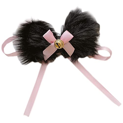 YIZITU Mode Halloween Für Katzenohren Stirnband Anime Cosplay Party Kostüm Prop Kopfbedeckung Plüsch Neko Ohrstirnband Für G Anime Plüsch Katze Ohren Kopfbedeckung Glocken Kostüm Halloween Party von YIZITU