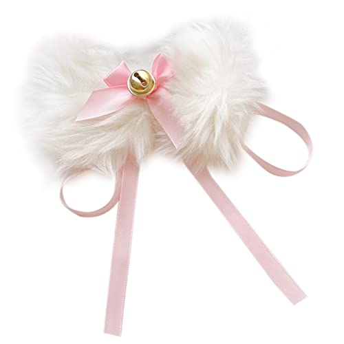 YIZITU Mode Halloween Für Katzenohren Stirnband Anime Cosplay Party Kostüm Prop Kopfbedeckung Plüsch Neko Ohrstirnband Für G Anime Plüsch Katze Ohren Kopfbedeckung Glocken Kostüm Halloween Party von YIZITU
