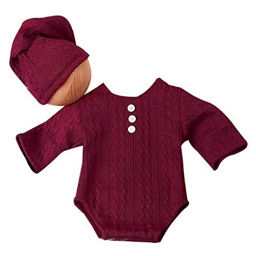 YIZITU Neugeborene Foto Requisiten Stricken Kostüm Baby Dreieck Strampler Jumpsuits Foto Kleidung Photostudio Requisiten 2pcs Baby Fotografie Jungen Fotografie Neugeborene Mädchen Outfit YIZITU Neugeborene Foto Requisiten Stricken Kostüm Baby Dreieck Strampler Jumpsuits Foto Kleidung Photostudio Requisiten 2pcs Baby Fotografie Jungen Fotografie Neugeborene Mädchen Outfit von YIZITU