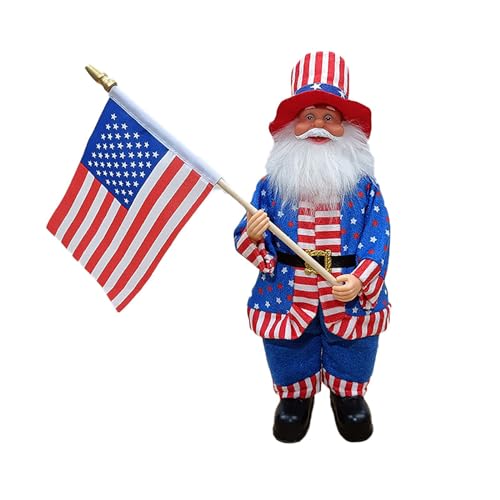 YIZITU Patriotisches Spielzeug, 12,99 x 5,12 x 3,94 cm, Zubehör für Babyzimmer, Dekoration, Weihnachten, angenehm YIZITU Patriotisches Spielzeug, 12,99 x 5,12 x 3,94 cm, Zubehör für Babyzimmer, Dekoration, Weihnachten, angenehm von YIZITU