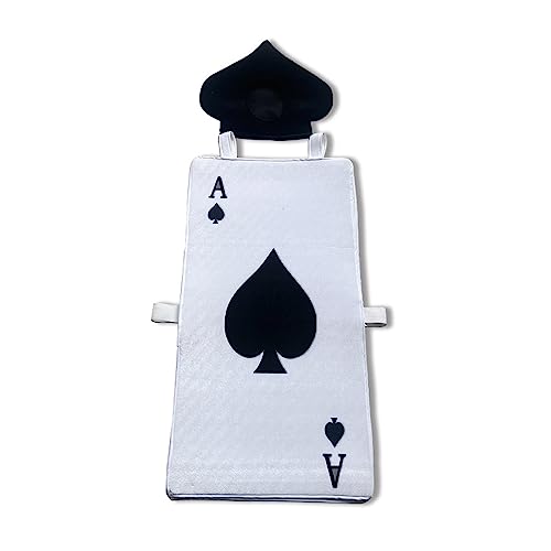 YIZITU Pik-Kostüm, 2-teiliges Set, für Ostern, Halloween, Cosplay, Schwarz-Pik-Kostüm, bedrucktes Kleid-Set für Damen und Herren YIZITU Pik-Kostüm, 2-teiliges Set, für Ostern, Halloween, Cosplay, Schwarz-Pik-Kostüm, bedrucktes Kleid-Set für Damen und Herren von YIZITU