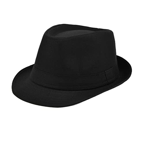 YIZITU Retro-Fedora-Hut, All-Match, Herren, Filz, Damen, Cowboyhüte, Party, Gentleman, lässig, Cowgirl-Hut, Cosplay-Hut YIZITU Retro-Fedora-Hut, All-Match, Herren, Filz, Damen, Cowboyhüte, Party, Gentleman, lässig, Cowgirl-Hut, Cosplay-Hut von YIZITU