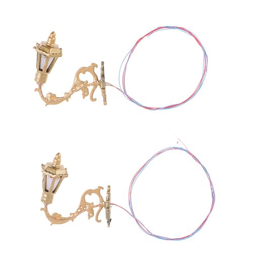 YIZITU Set Von 2 Mehrzweckpuppenhouses Wandlampenmodelle Mode Accessoire Für Gartenhof Und Sandtisch Beleuchtung Täglich LED LED Light Für Model Garden YIZITU Set Von 2 Mehrzweckpuppenhouses Wandlampenmodelle Mode Accessoire Für Gartenhof Und Sandtisch Beleuchtung Täglich LED LED Light Für Model Garden von YIZITU
