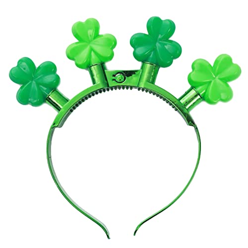 YIZITU St. Patrick Day grünes Haarband mit leuchtendem Kleeblatt, nationale Feier, Party, Haarreif, Kopfzubehör YIZITU St. Patrick Day grünes Haarband mit leuchtendem Kleeblatt, nationale Feier, Party, Haarreif, Kopfzubehör von YIZITU