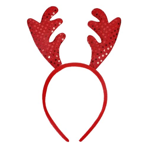 YIZITU Süße Hirschgeweihe Kopfbedeckung Haarband Hairschleife Für Frauen Mädchen Weihnachtsgeschenke Fotografie Props Party Bevorzugt Stirnband YIZITU Süße Hirschgeweihe Kopfbedeckung Haarband Hairschleife Für Frauen Mädchen Weihnachtsgeschenke Fotografie Props Party Bevorzugt Stirnband von YIZITU