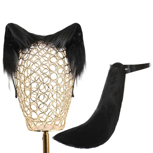YIZITU Tier-Imitat für Hundeohren, Stirnband und Schwanz, Halloween, Cosplay, Zubehör für Erwachsene und Kinder YIZITU Tier-Imitat für Hundeohren, Stirnband und Schwanz, Halloween, Cosplay, Zubehör für Erwachsene und Kinder von YIZITU