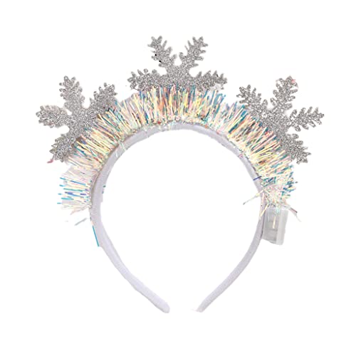 YIZITU Weihnachts-Stirnbänder, beleuchtetes Stirnband, Kopfbedeckung, Ornamente, Party-Dekorationen, Weihnachts-Stirnbänder für Frauenhaare YIZITU Weihnachts-Stirnbänder, beleuchtetes Stirnband, Kopfbedeckung, Ornamente, Party-Dekorationen, Weihnachts-Stirnbänder für Frauenhaare von YIZITU