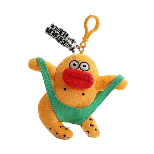 YIZITU Wurst Mund Spielzeugge Toy Form Schlüsselbund Handgefertigtes Tieranhänger Keyring Leichtes Und Plüschbeutel Ornament Für Den Täglichen Gebrauch Stilvoller Jugendbeutel Ornament von YIZITU