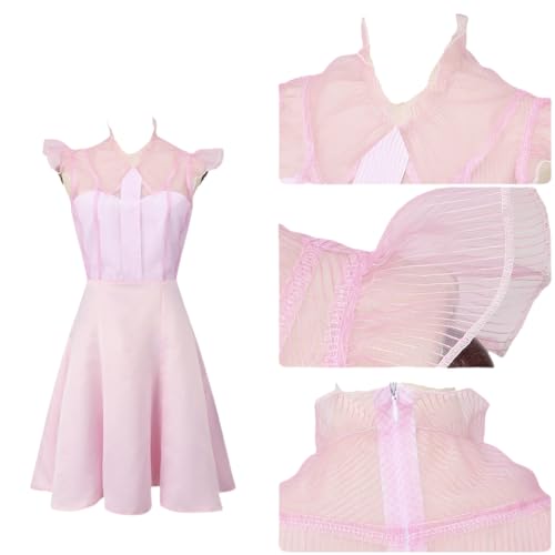 YJCOS Glinda-Kostüm für Damen und Mädchen, Halloween, ärmellos, rosa Kleid YJCOS Glinda-Kostüm für Damen und Mädchen, Halloween, ärmellos, rosa Kleid von YJCOS