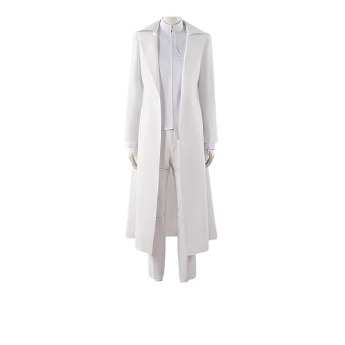 YJCOS Ivan Cosplay-Kostüm für Erwachsene, Halloween, weißer Windbreaker, Mantel, komplettes Set, Outfits, Bühnenuniform, Weiss/opulenter Garten, S von YJCOS