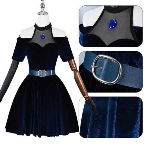 YJCOS Mizi Cosplay-Kostüm für Damen, Halloween, Alien, Cosplay, Samt, Bühne, komplettes Set, Uniform von YJCOS