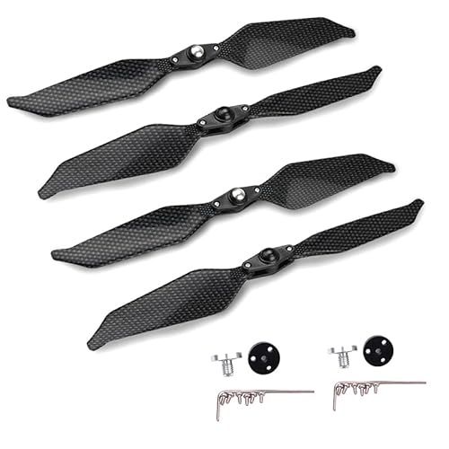 4 Stück Kohlefaser-Propeller 9455S Geräuscharme Klinge Selbsthemmend Faltbar for DJI Phantom 4 / 4 PRO Advanced Drone Zubehör von YJDTESVC