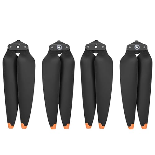 4 Stück Propeller 5747F Geräuscharme Klinge Schnellverschluss CW/CCW Propeller for DJI Air 3 Drohnenzubehör(Orange) von YJDTESVC
