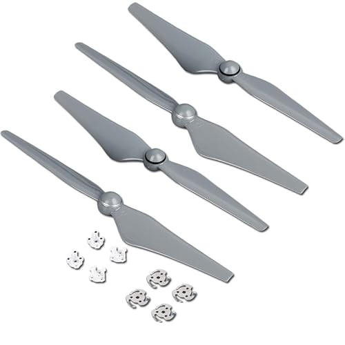 4 Stück Propeller 9450S Klinge mit Basis for DJI Phantom 4 Drohnenzubehör(Gray) von YJDTESVC