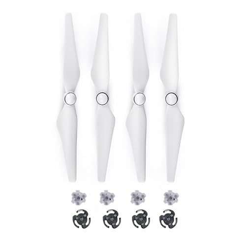 4 Stück Propeller 9450S Klinge mit Basis for DJI Phantom 4 Drohnenzubehör(White) von YJDTESVC